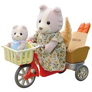Sylvanian Families Dog Family on a Bike - Figure Accessories