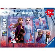 Ravensburgser 050116 Disney Ľadové kráľovstvo 2 3× 49 dielikov - Puzzle