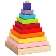 Cubika 13357 Farbpyramide - Holz-Bausteine