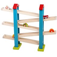 Cubika 14323 Wooden Water Slide with geometric shapes - Wooden Toy