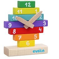 Cubika 14354 Uhr mit magnetischen Zeigern - Holz-Bausteine