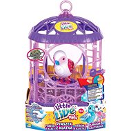 Cobi Little Live Pets Bird cage white bird - Interactive Toy