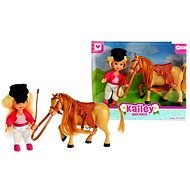 Teddies Doll lovacskával - Játékbaba