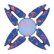 Fidget Spinner aluminum blue - Fidget Spinner