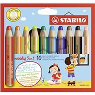 Stabilo Woody 10 Colours - Coloured Pencils