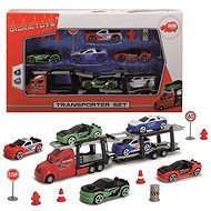 Dickie Autotransporter + 6 Autos - Spielzeugauto-Set