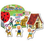 The Three Little Pigs Foam Magnet Theatre - Game Set