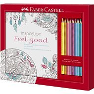 Creative Faber-Castell ajándék csomag színes ceruzák 8 db + Feel Good színező könyv 2001 - Kifestőkönyv