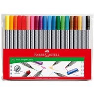 Faber-Castell Grip Finepen 0.4mm, 20 colours - Fineliner Pens