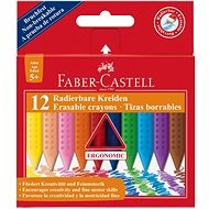 Faber-Castell Radierbare Kreide, 12 Farben - Buntstifte