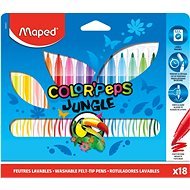 Mapped Color Peps Jungle, 18 colours - Felt Tip Pens