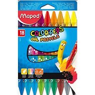 Maped Color Peps Oil Pastels, 18 Farben - Ölkreiden