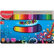 Maped Color Peps Metal Box, 36 colours - Coloured Pencils