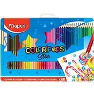 Maped Color Peps Metal Box, 48 colours - Coloured Pencils