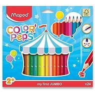 Maped Color Peps Jumbo, 24 farieb - Pastelky