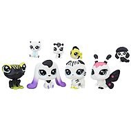 Littlest Pet Shop Black and white set 8 pcs C2829 - Toy Animal