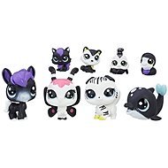 Littlest Pet Shop Black and White Set 8 pcs. C2147 - Toy Animal