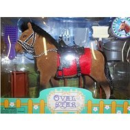 Horse 18cm with accessories brown-and-black - Toy Animal