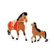 Horse 19cm and 13cm with accessories - Figure