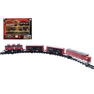 Train + 3 wagons with rails 16 pieces - Train Set