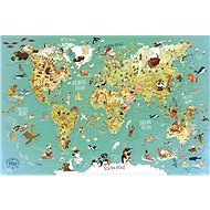 Vilac mágneses fali térkép a világról 78 darab - Puzzle