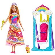 Barbie Hercegnő szivárvány hintával - Játékbaba