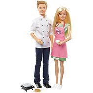 Barbie és Ken kávézója szett - Játékbaba