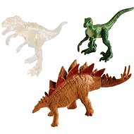 Jurassic World 3pcs Mini Dino - Green + Brown + Transparent - Figure