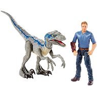 Jurassic World Dinopribe Velociraptor Blau und Owen - Figuren