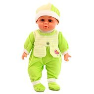 Baba hangeffektusokkal - zöld - Játékbaba