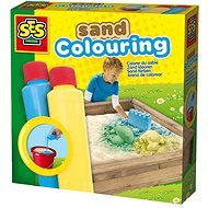 Ses Sand, blau, gelb - Sandspielzeug-Set
