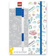 LEGO A5 Notebook with a blue pen - white, blue cover 4x4 - Journal