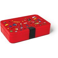 LEGO Iconic Krabička s priehradkami – červená - Úložný box