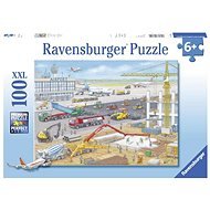 Puzzle Ravensburger 106240 Stavba na letisku, 100 dielikov - Puzzle