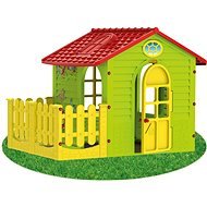 Detský zahradný domček s plotom stredný - Detský domček