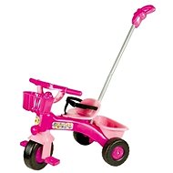 Tricycle pink with guide bar - Pedal Tricycle