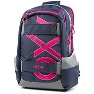 OXY Sport Blue Line Pink - Schulrucksack