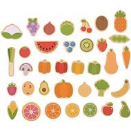 Bigjigs Toys Gyümölcs és zöldség mágnesek - Mágnes