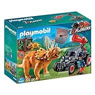 Playmobil 9434 Race car with dinosaur hunting network - Building Set