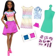 Barbie DIY Crayola with fashion print Černoška - Doll
