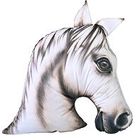 Impar 3D ‘Koněpůlka’ Cushion – White - Pillow