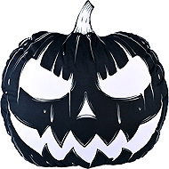 Impar 3D Pumpkin Cushion – black - Pillow