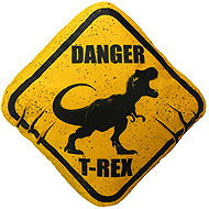 Impar 3D T-Rex Danger Cushion - Pillow