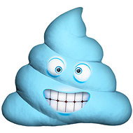 Impar Blue Poop – medium - Pillow