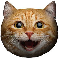 Impar Cat Head – Ginger – XXL - Soft Toy