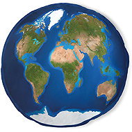 Impar Round 'Planet Earth' Cushion - Pillow
