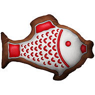 Impar 3D Carp Cushion with Glaze - Pillow