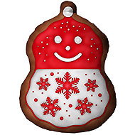 Impar 3D Snowman Cushion with Icing - Pillow