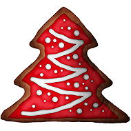 Impar 3D ‘Christmas Tree’ cushion with icing - Pillow