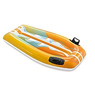 Intex Inflatable lounger with handles, orange - Inflatable Water Mattress